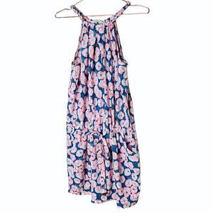 EUC Rachel by Rachel Roy Blue Floral Belted Dress Small
